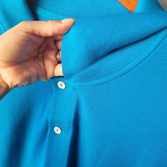 Lacoste Piqué Polo Blue Men's Shirt Collared Peru Cotton Buttons Logo XXL $89.50 - Picture 9 of 12